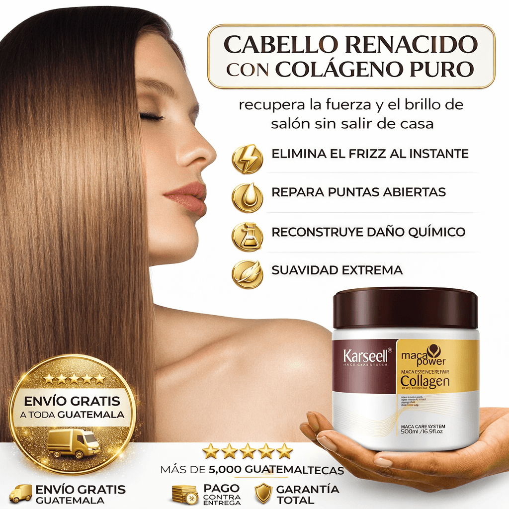 Mascarilla Capilar KARSEELL® Tu cabello de Revista en 20 minutos