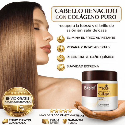 Mascarilla Capilar KARSEELL® Tu cabello de Revista en 20 minutos