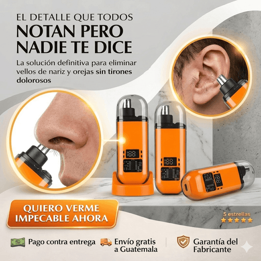 TRIMCUT® Cortador de vello nasal, orejas y cejas. El secreto para lucir bien!