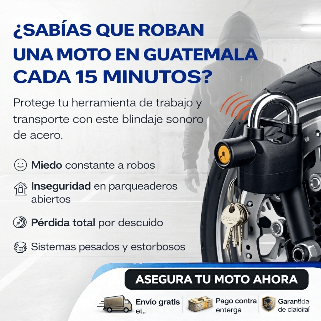 MOTO LOCK® Bloqueo para freno de disco, tu moto blindada en un segundo.