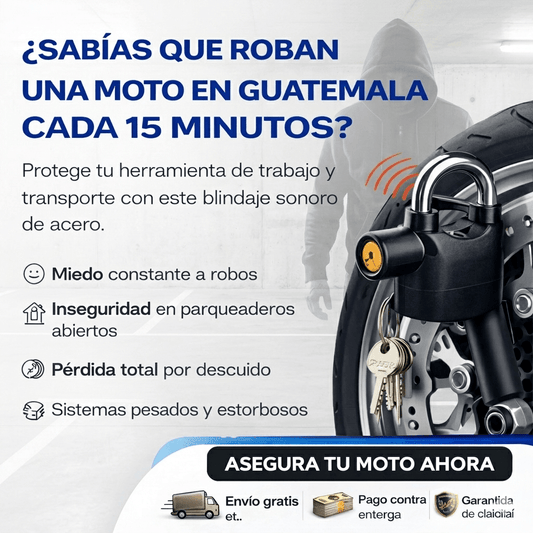 MOTO LOCK® Bloqueo para freno de disco, tu moto blindada en un segundo.